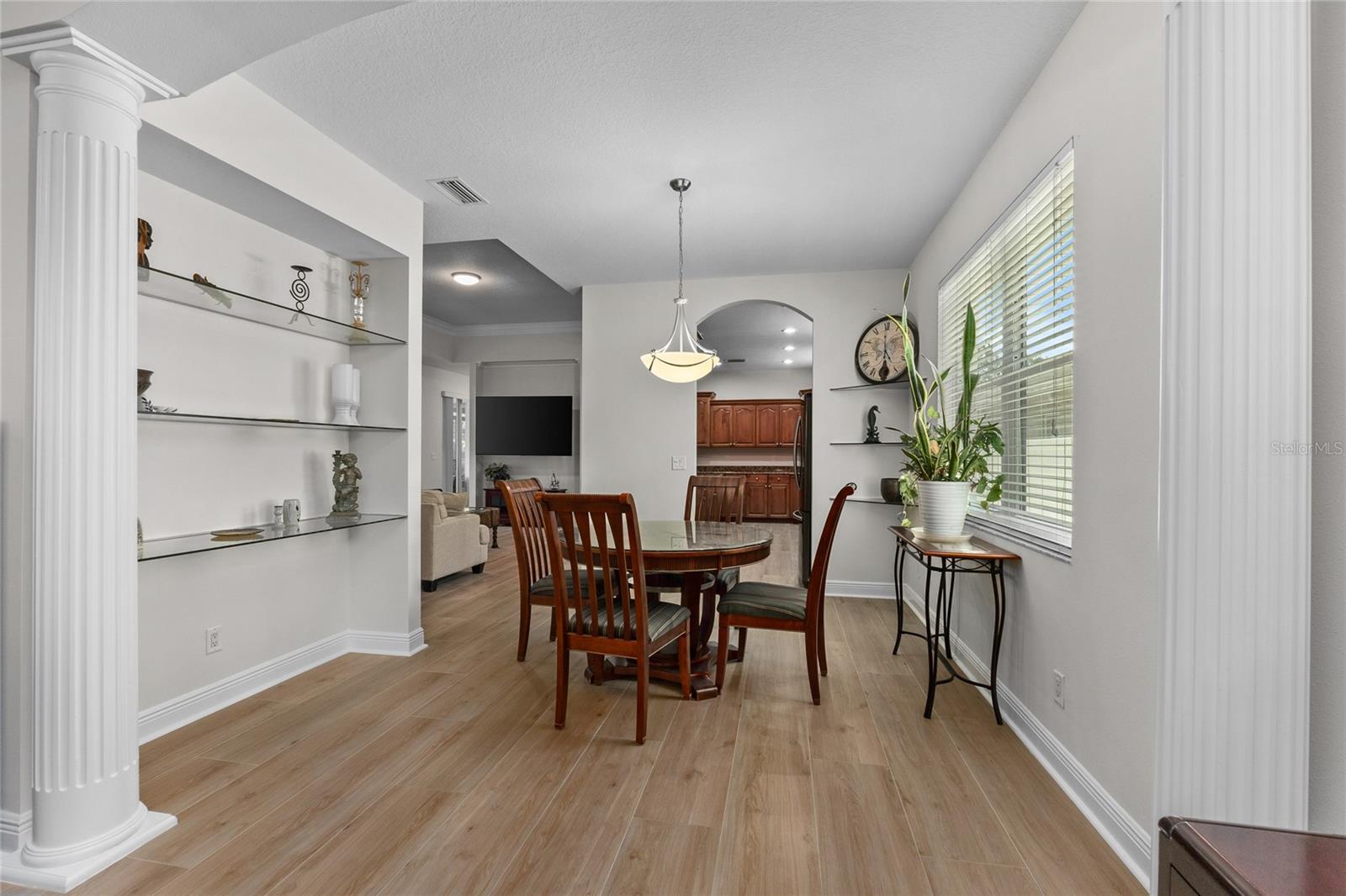 Dining Room with Built ins