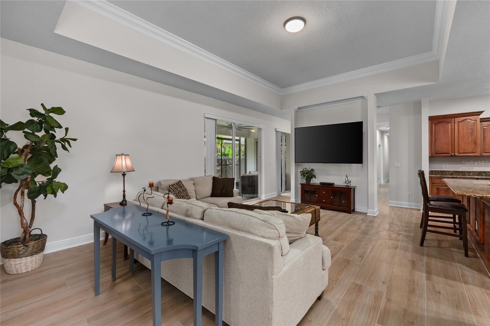 Gorgeous porcelain Tiles throughout the main living areas