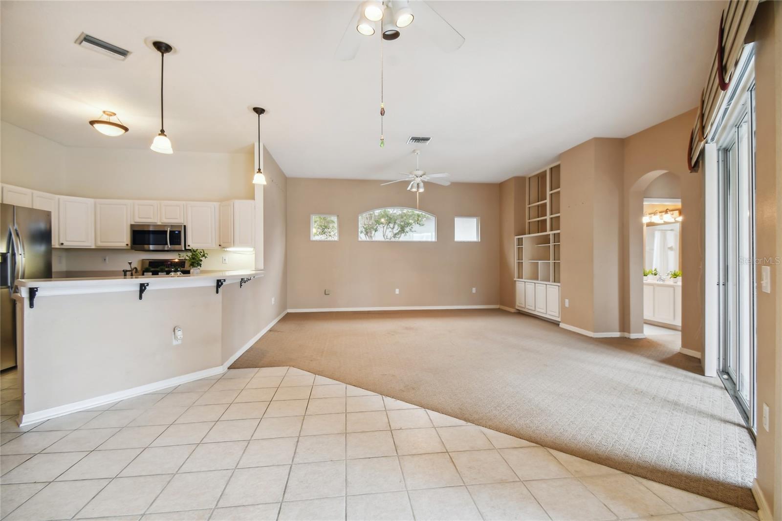 Kitchen and In Kitchen Dining Space (Room for a high top table)