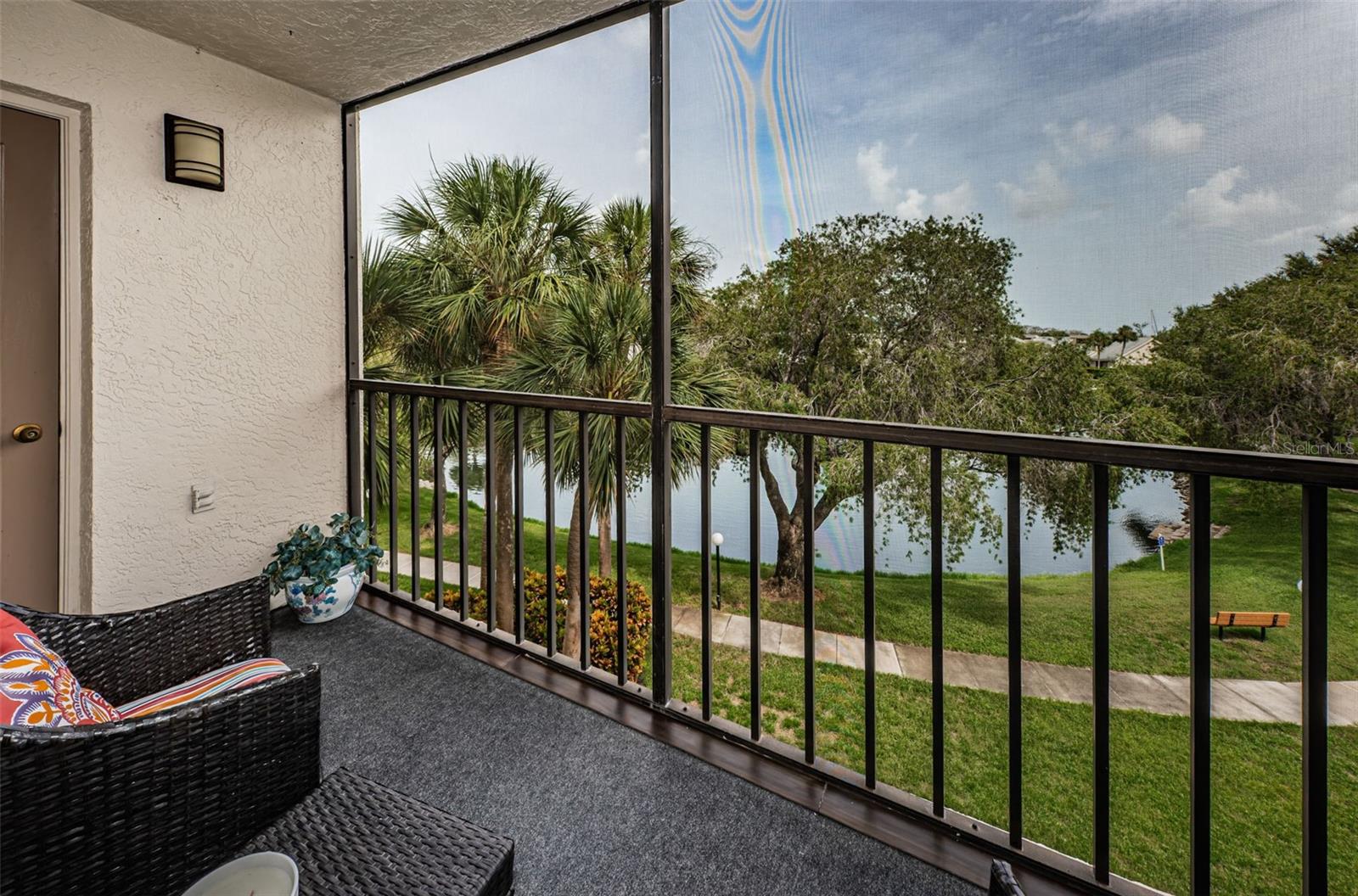 Patio overlooking Pond