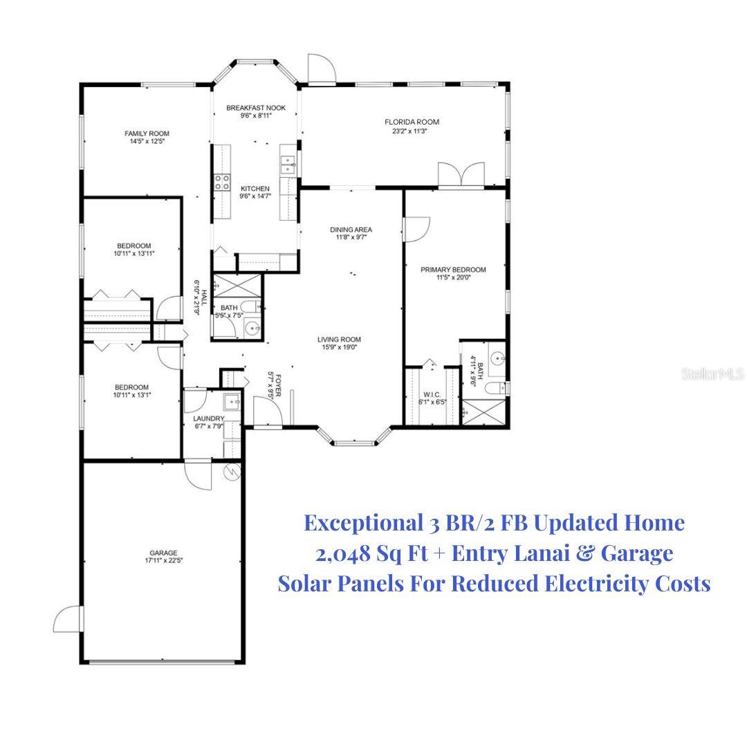 Sabal is a 3 bedroom split plan larger house with 2,048 interior square feet~