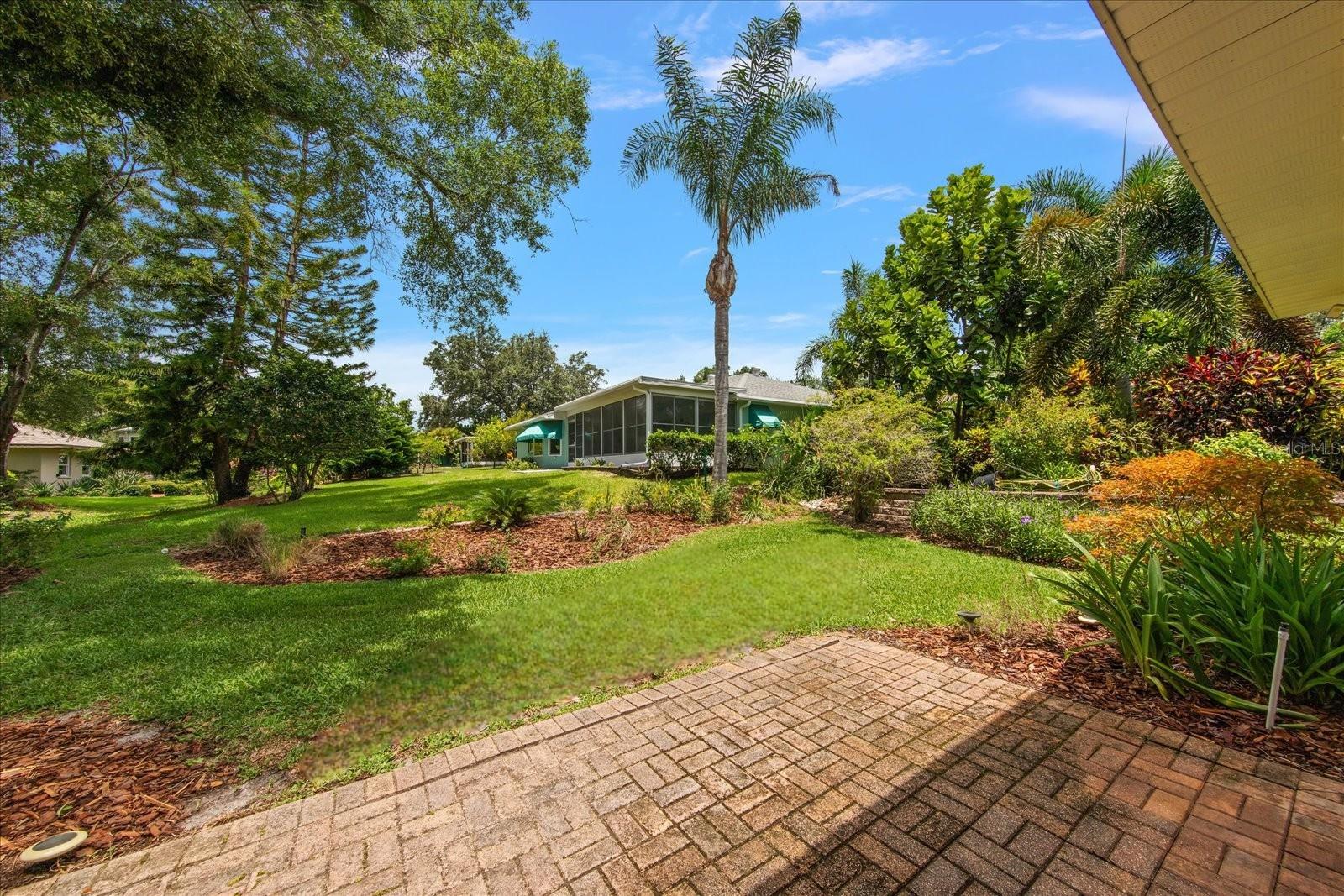 The rear patio off the Florida room~