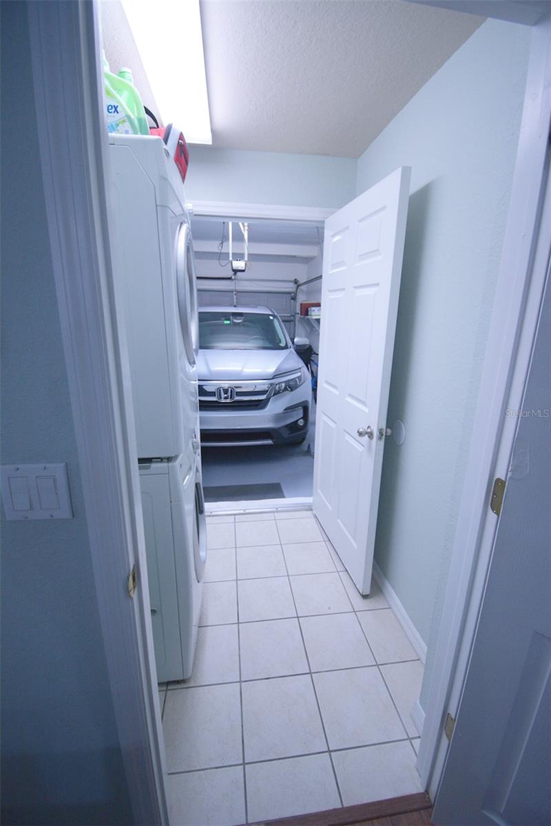 Garage entrance through laundry room