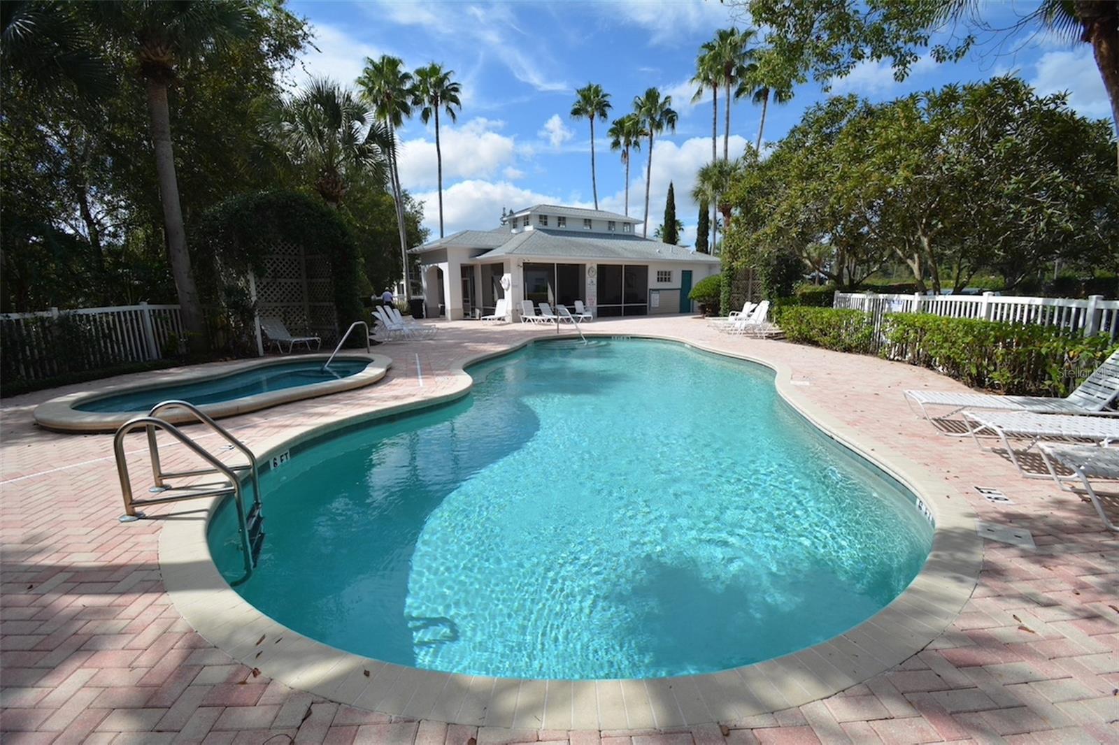 Community pool and hot tub.