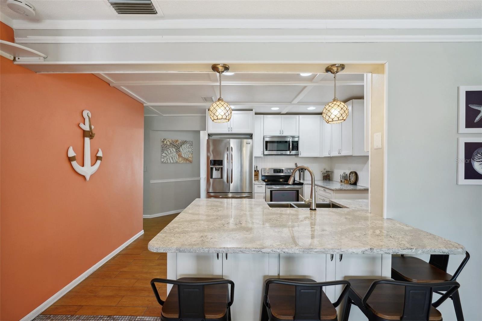 Remodeled Kitchen - Quartz counters; Stainless Steel Appliances