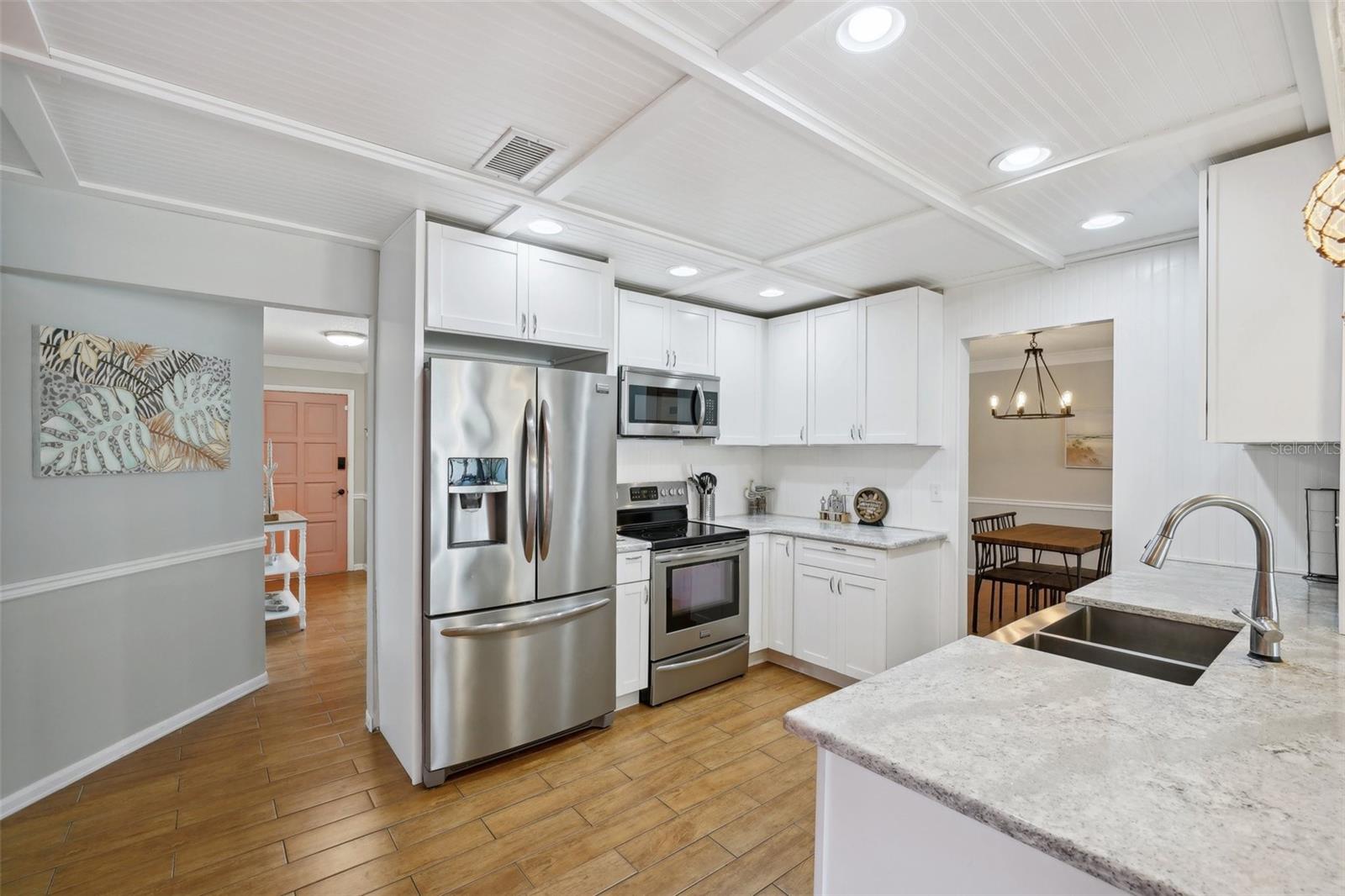 Remodeled Kitchen - Quartz counters; Stainless Steel Appliances