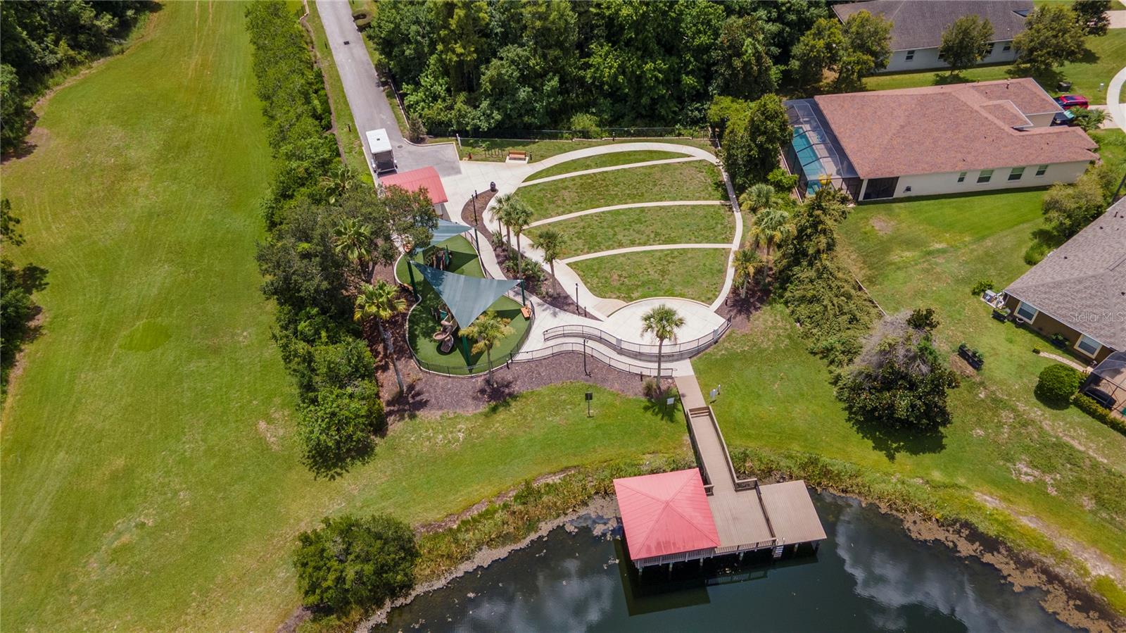 Amphitheatre/Playground/Fishing dock