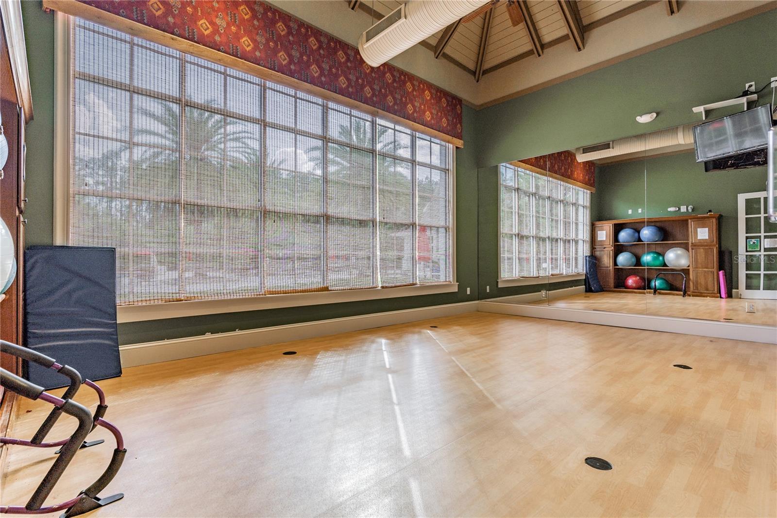 yoga/zumba fitness room