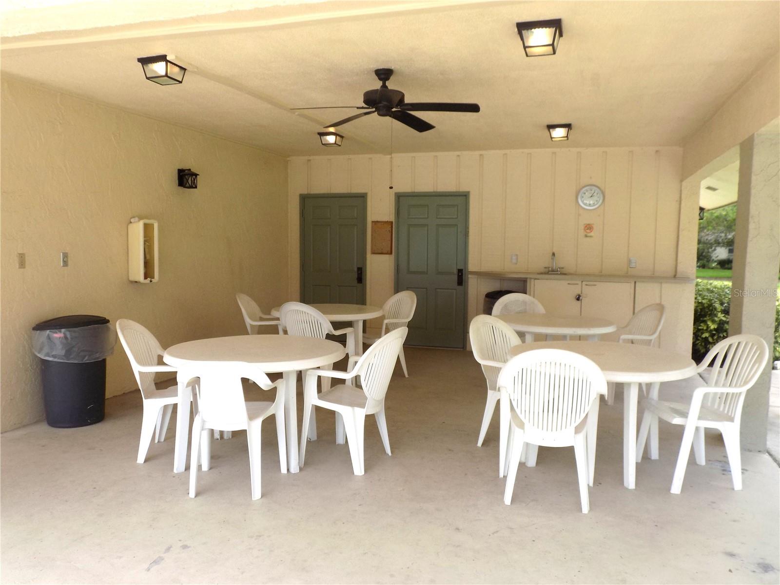 inside the clubhouse is some exercise equipment available for your use.