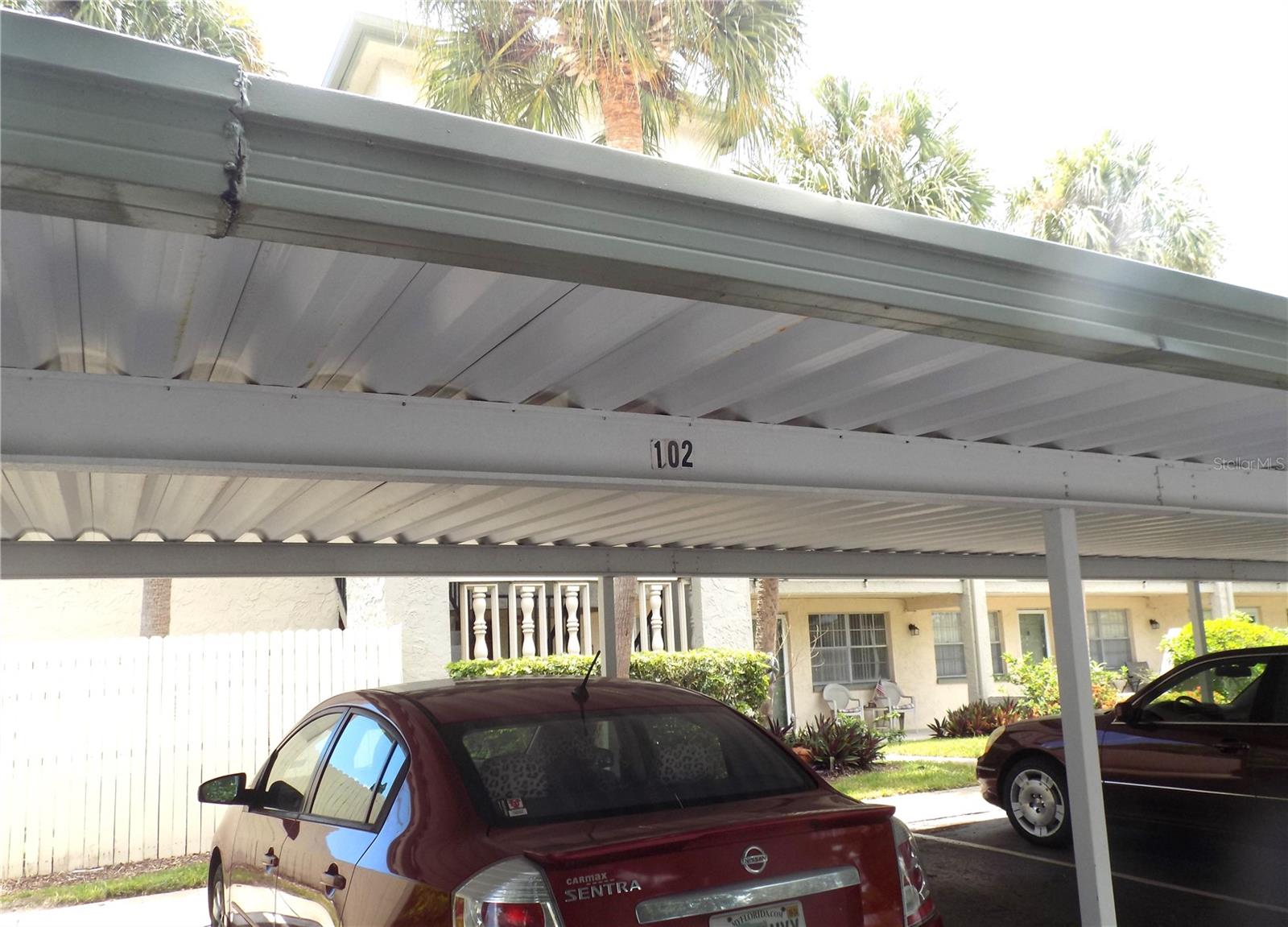 Your reserved carport space is just a few short steps to your front door and your car is protected from the weather, both rain and shine!