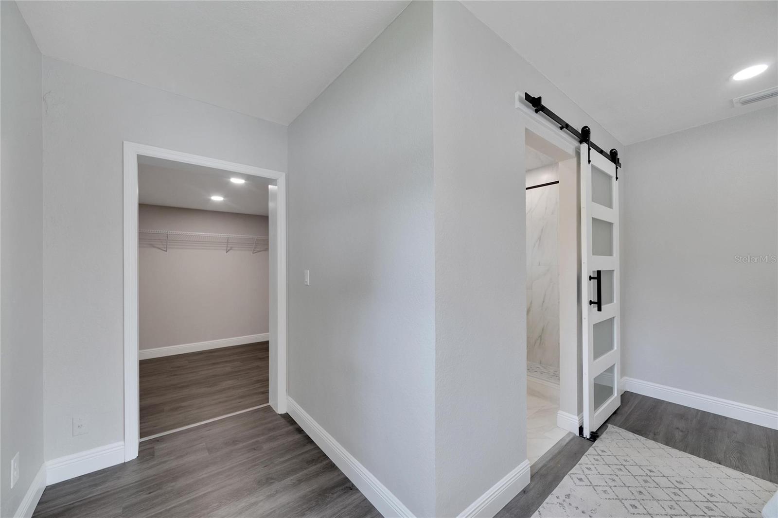 Master Bedroom Closet and Bathroom