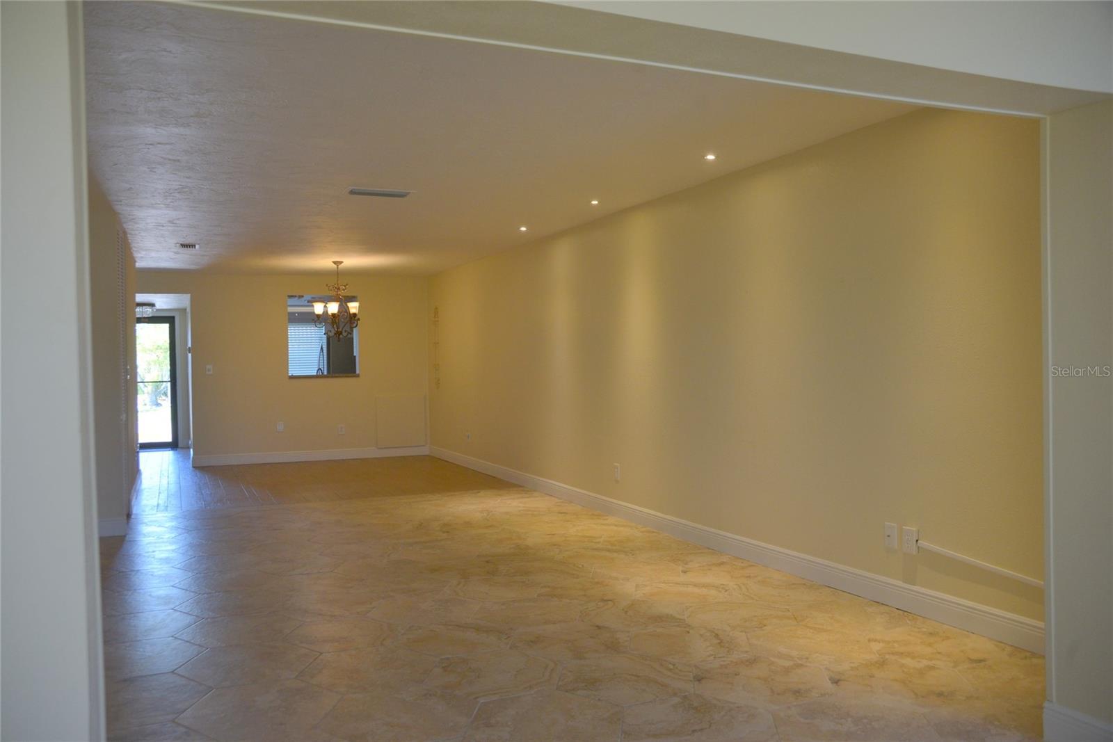 From sunroom towards dining room