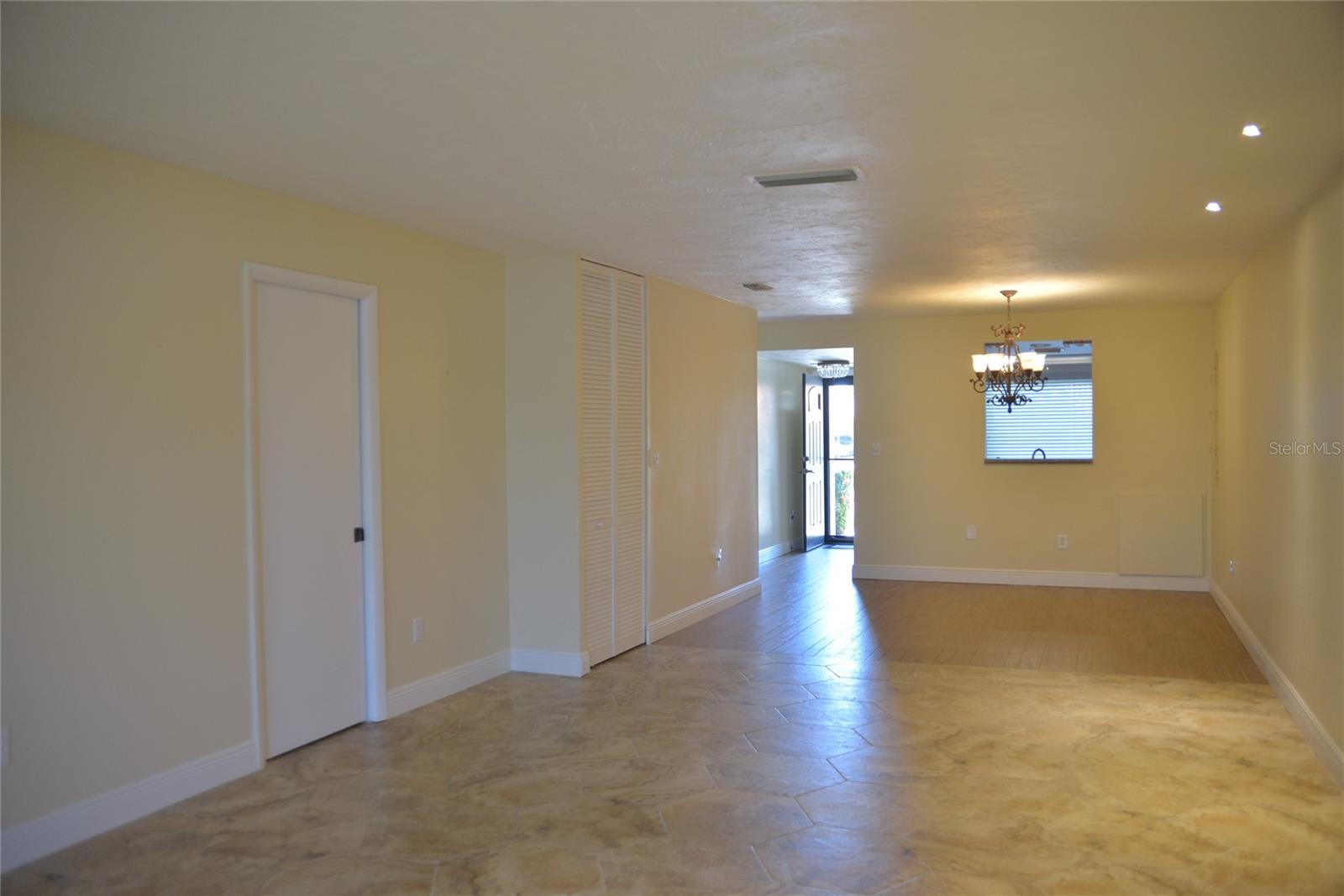 Living room towards entry