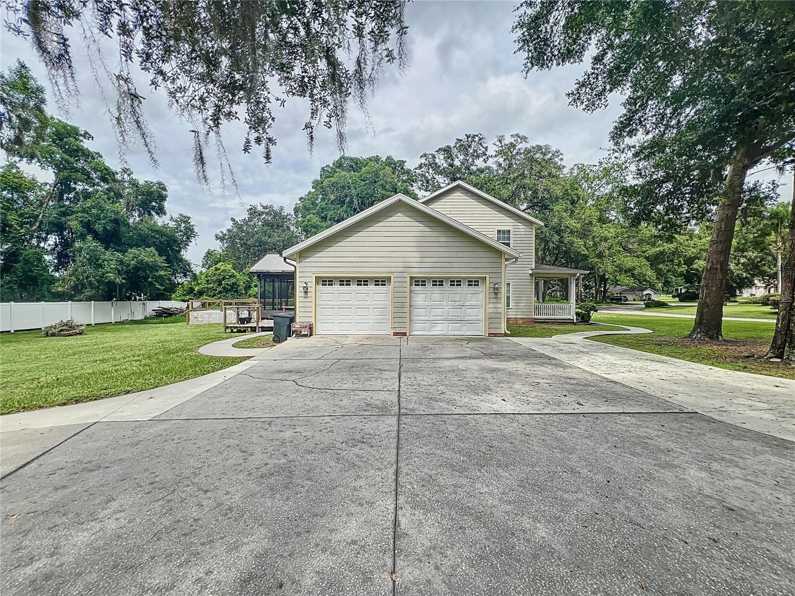 TWO CAR SIDE FACING GARAGE