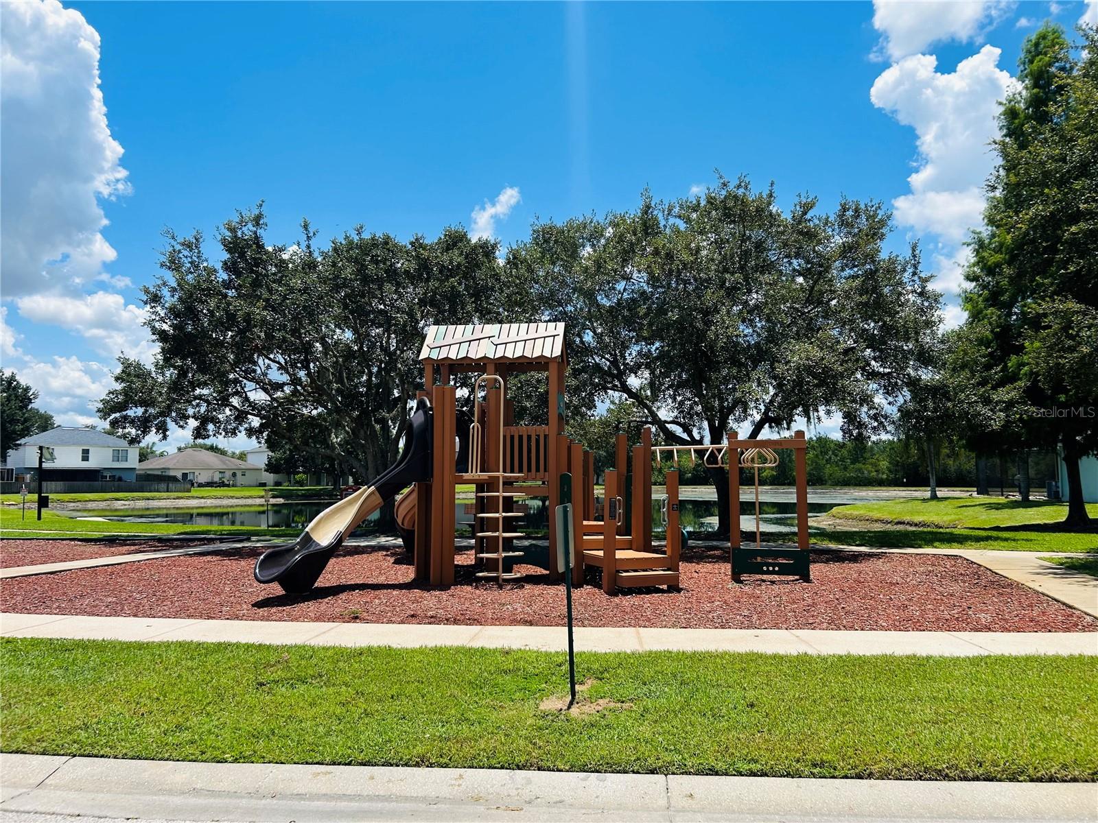 community playground, one street away from house