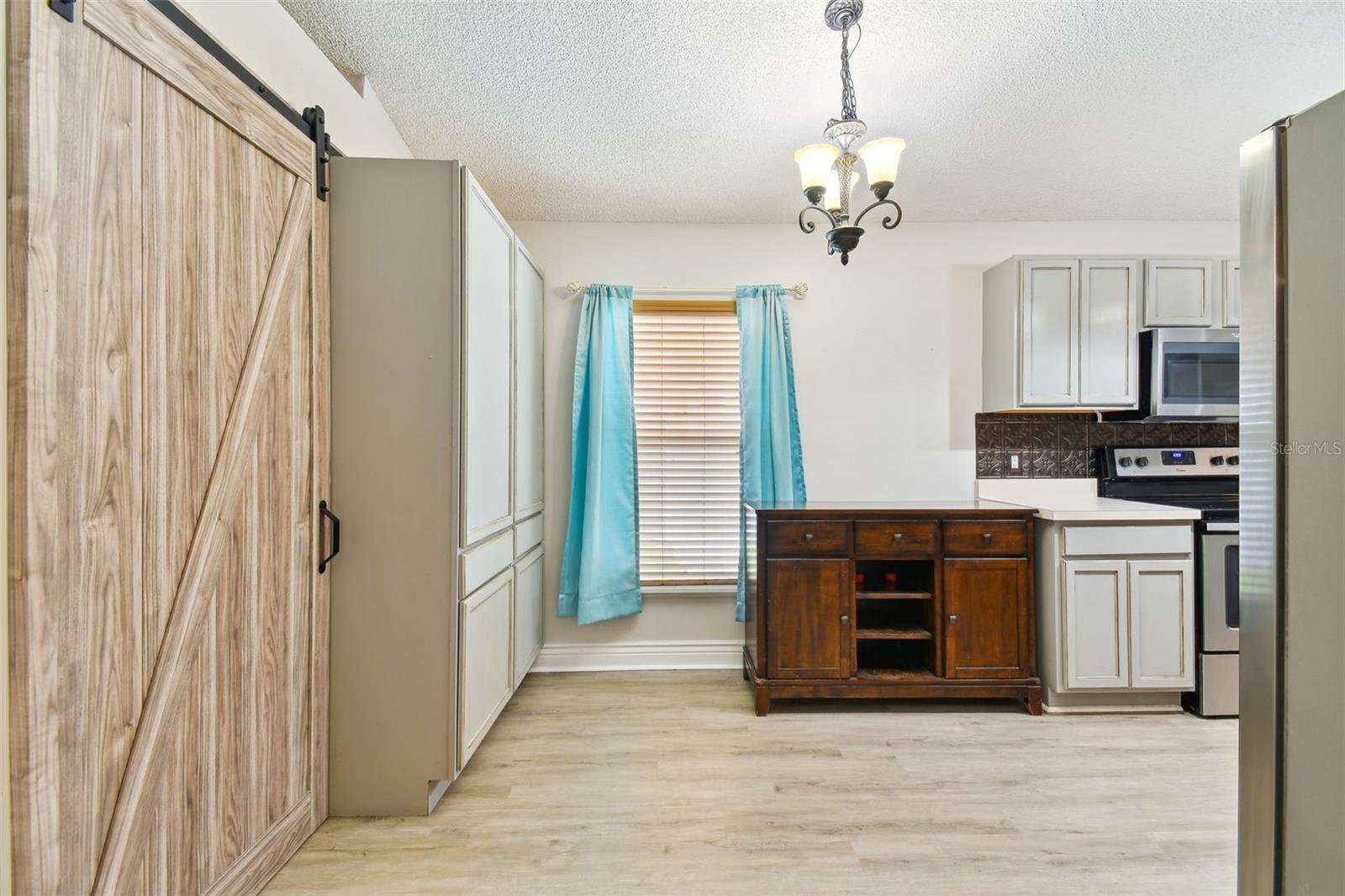 kitchen from living room view