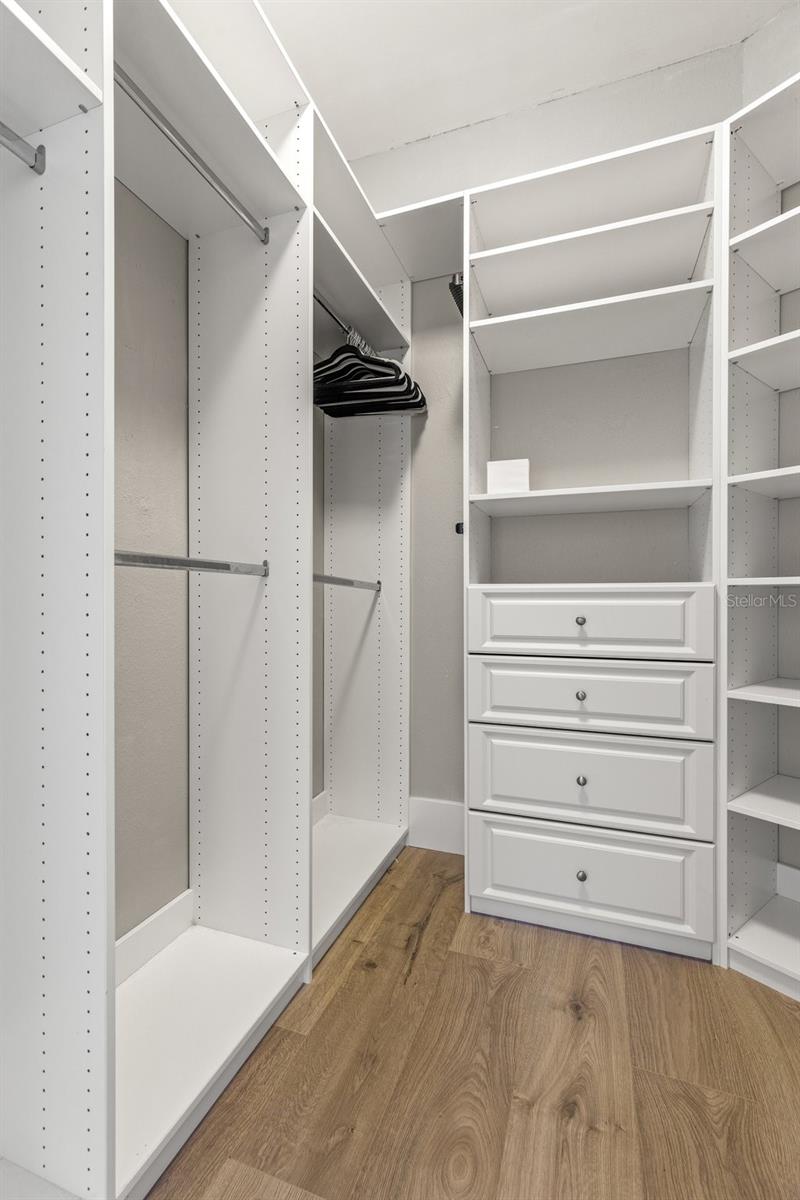 Walk-In closet in Primary Bedroom