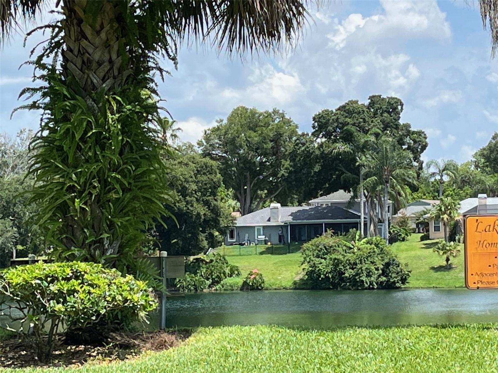 One of three lakes in community.