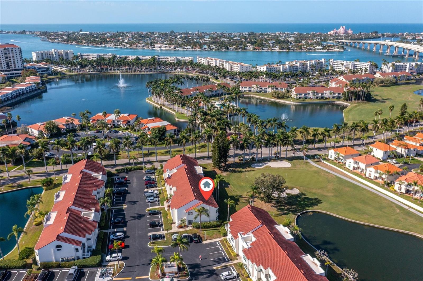 Aerial View to St. Pete Beach