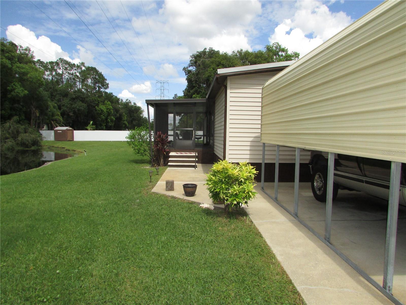 side yard view