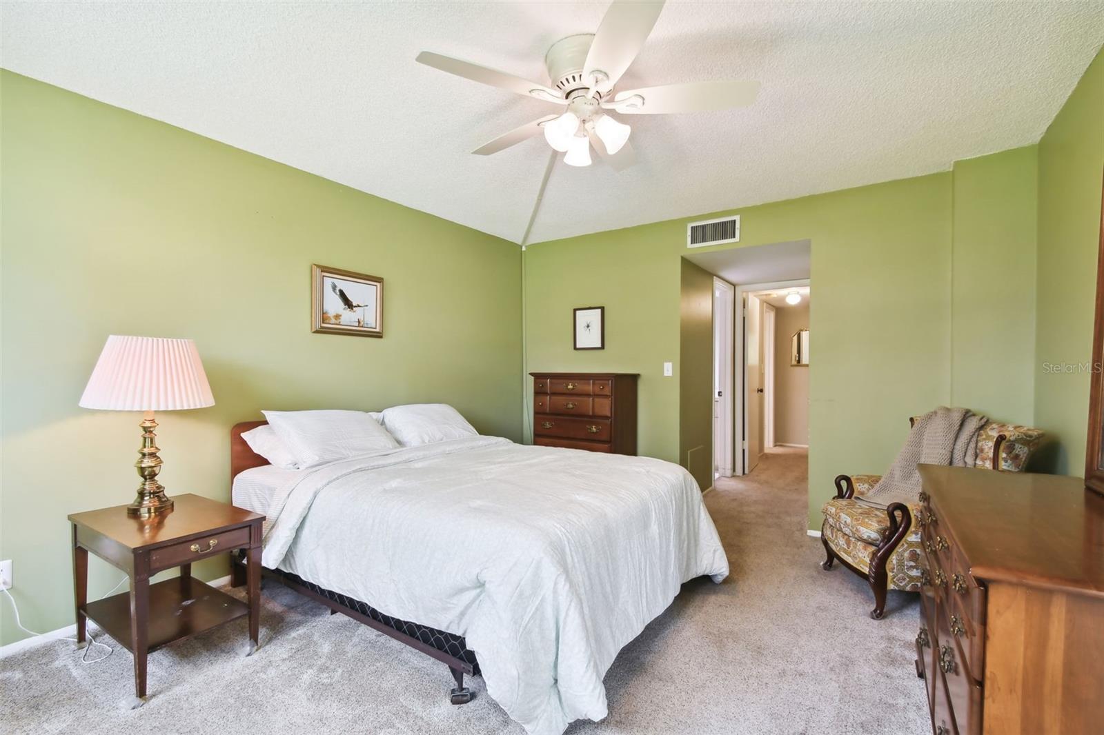 Primary Bedroom with en-suite bathroom and walk-in closet.