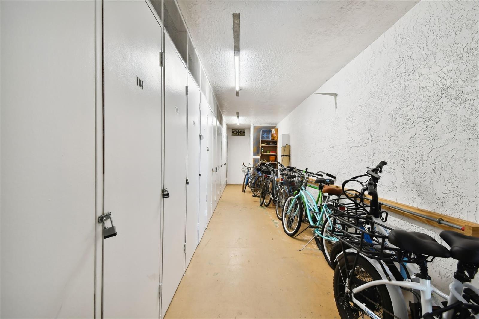 Storage room also has room for bikes!