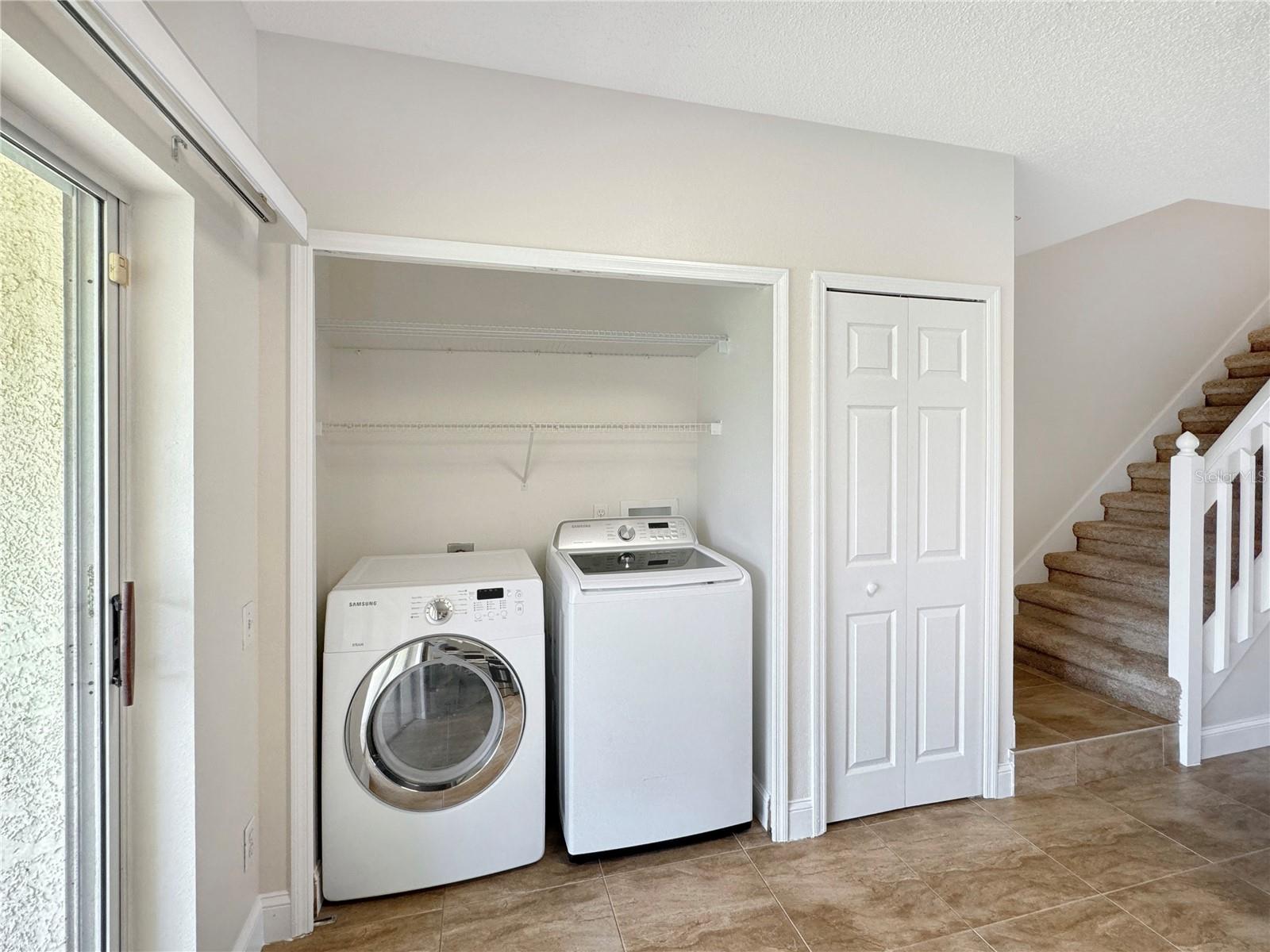 Convenient location for Washer and Dryer