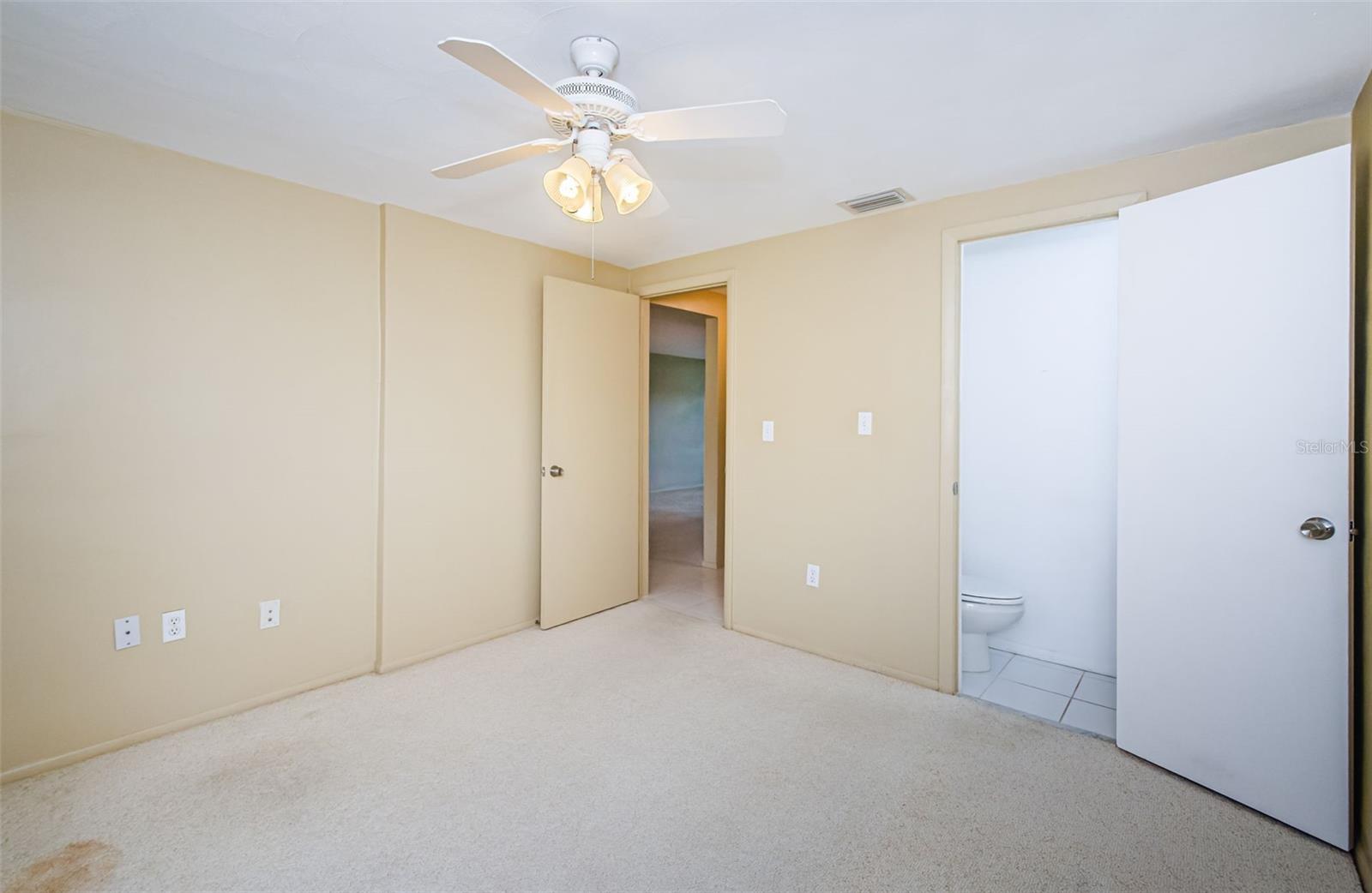 Bedroom 2 with half bath