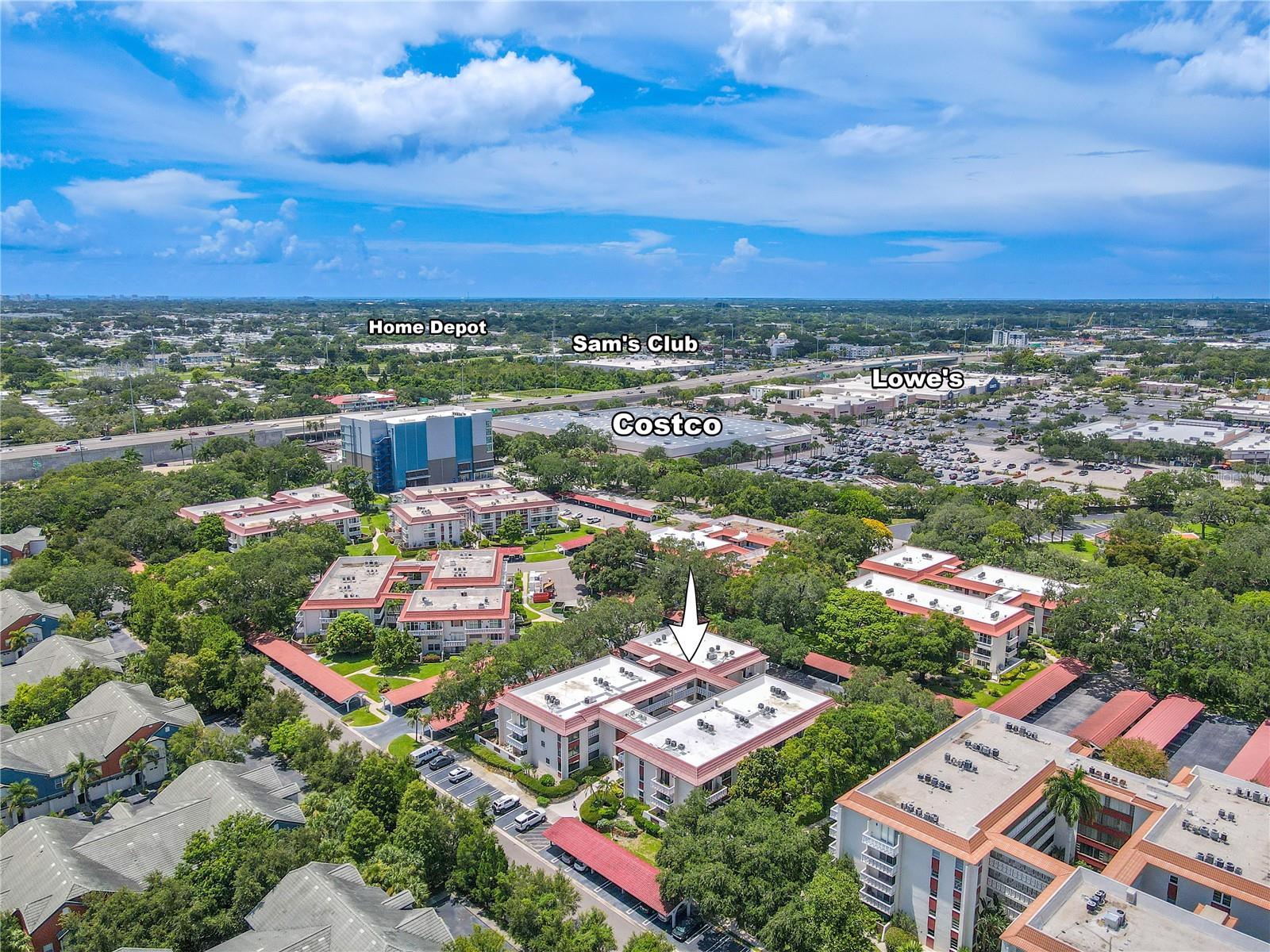 View to Clearwater Mall