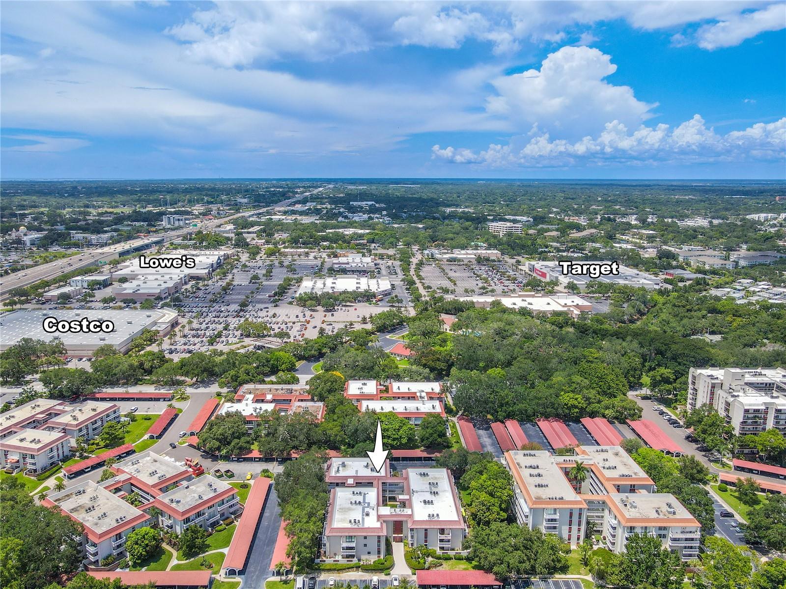 North view - Clearwater Mall