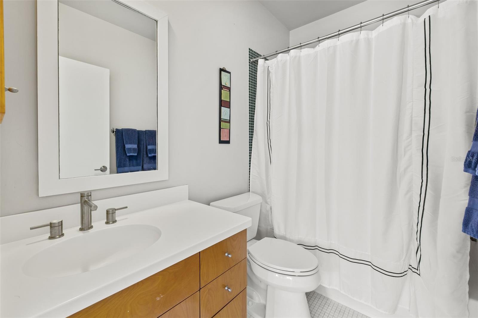 Guest bathroom with tub