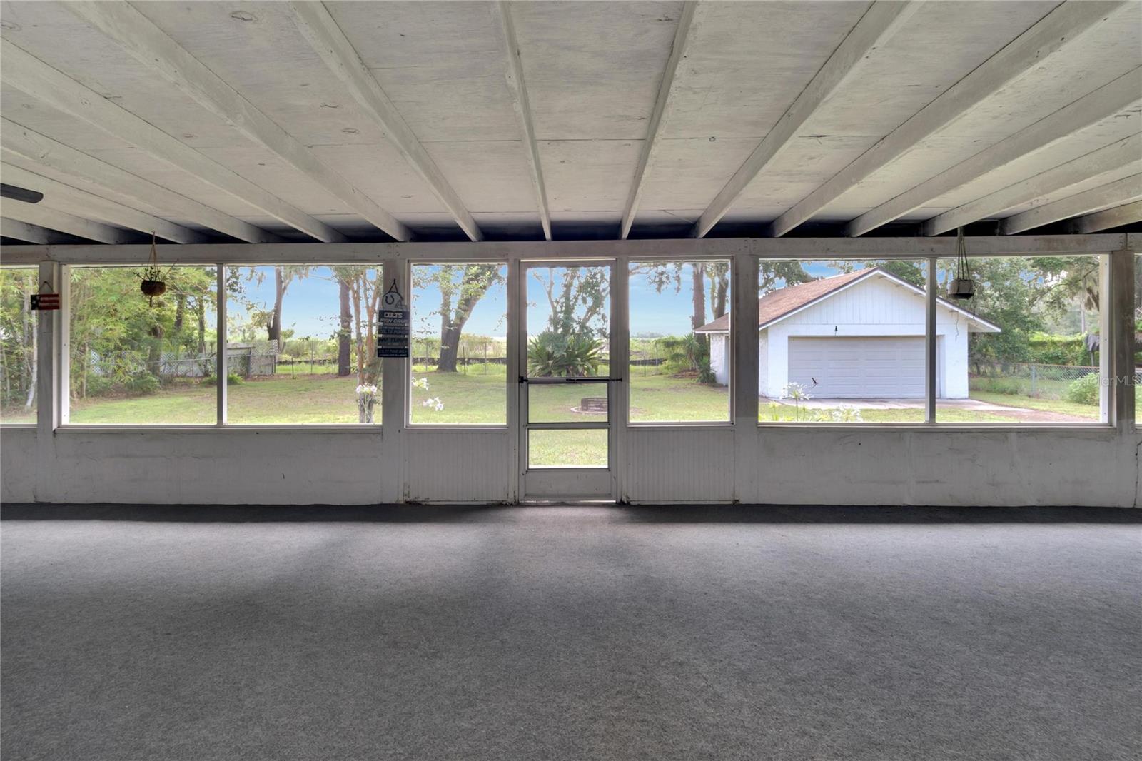 HUGE screened porch