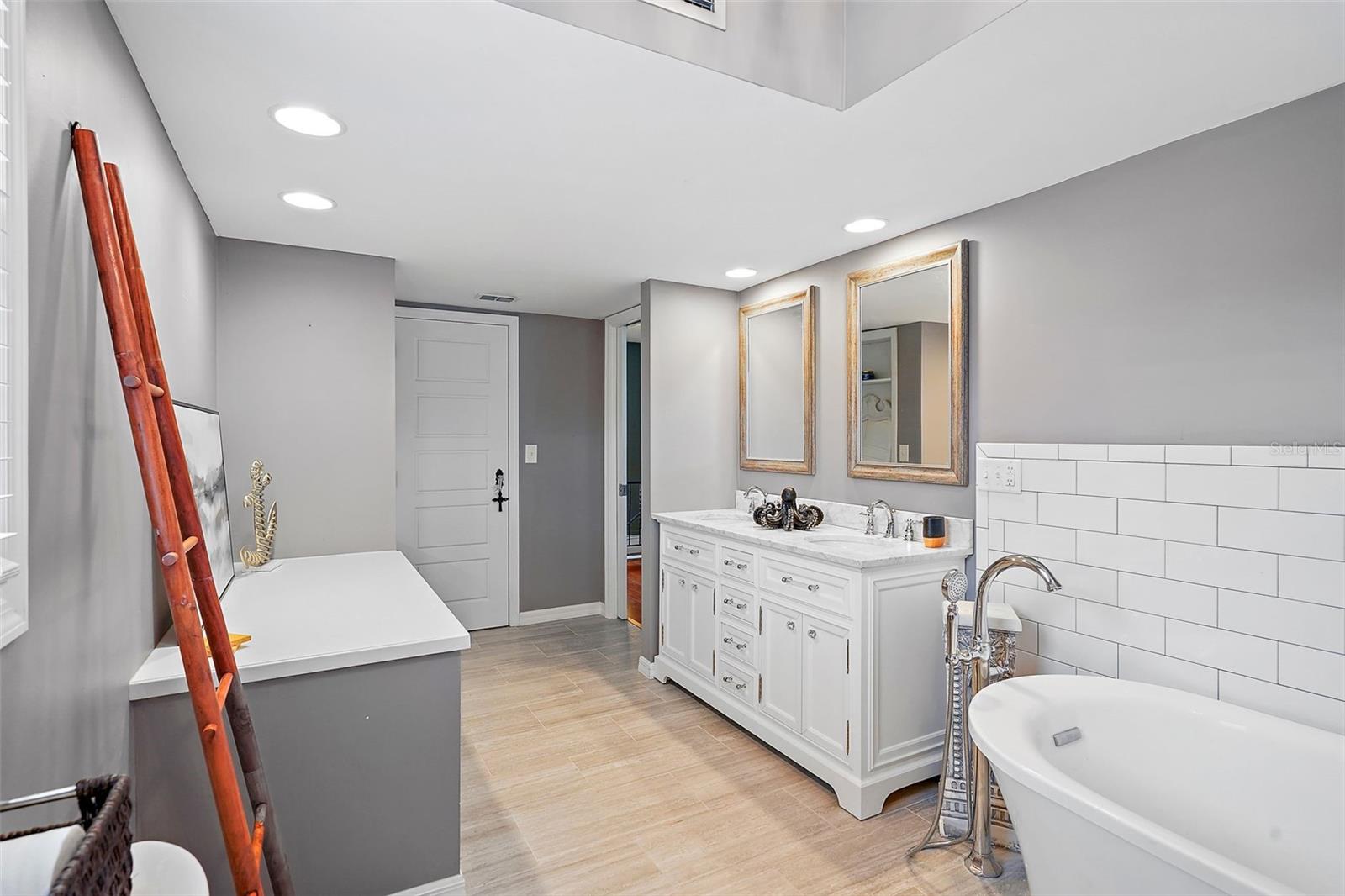 Large primary bathroom