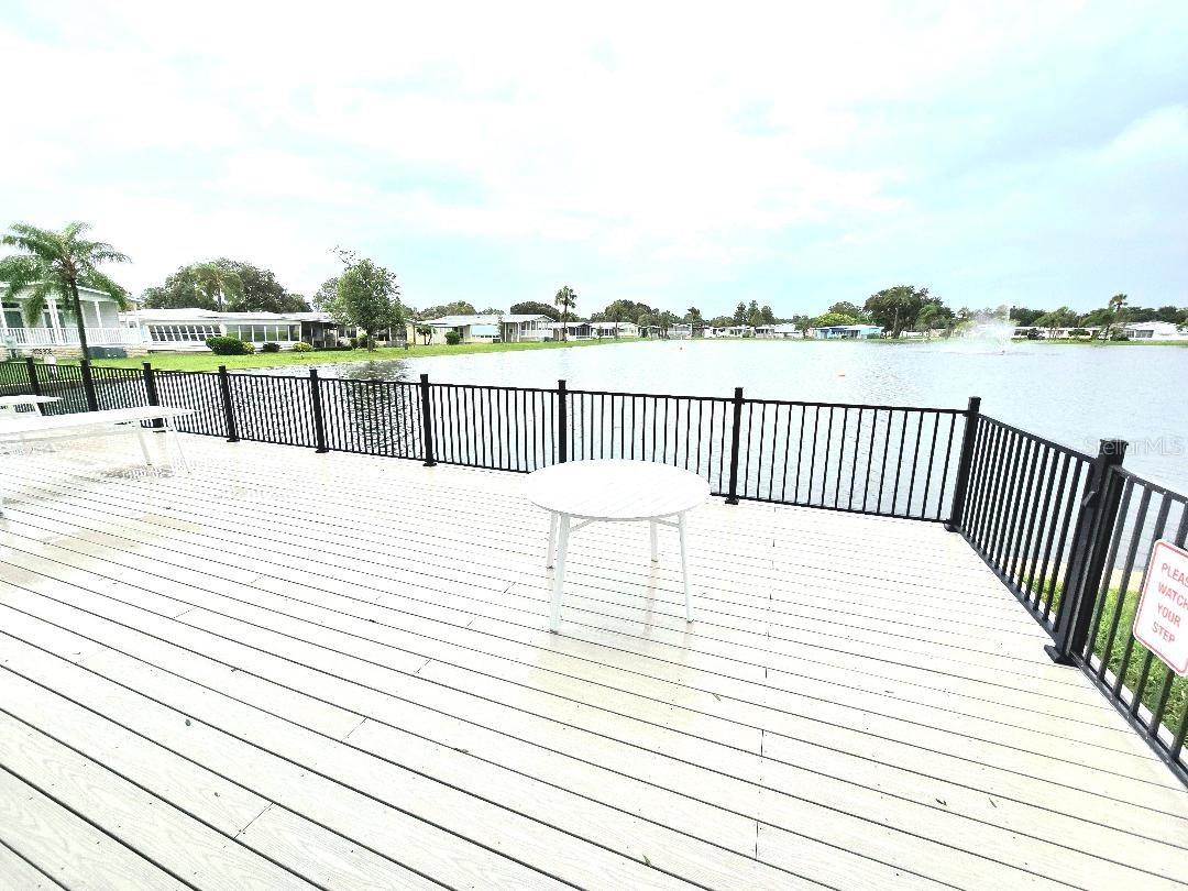 Large deck behind the Clubhouse