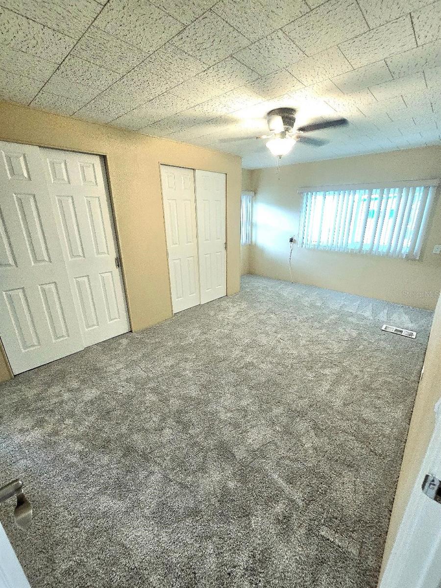 Huge Primary Bedroom has 3 closets!