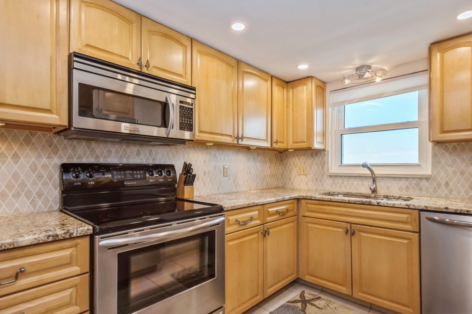 Bright, clean, gourmet kitchen