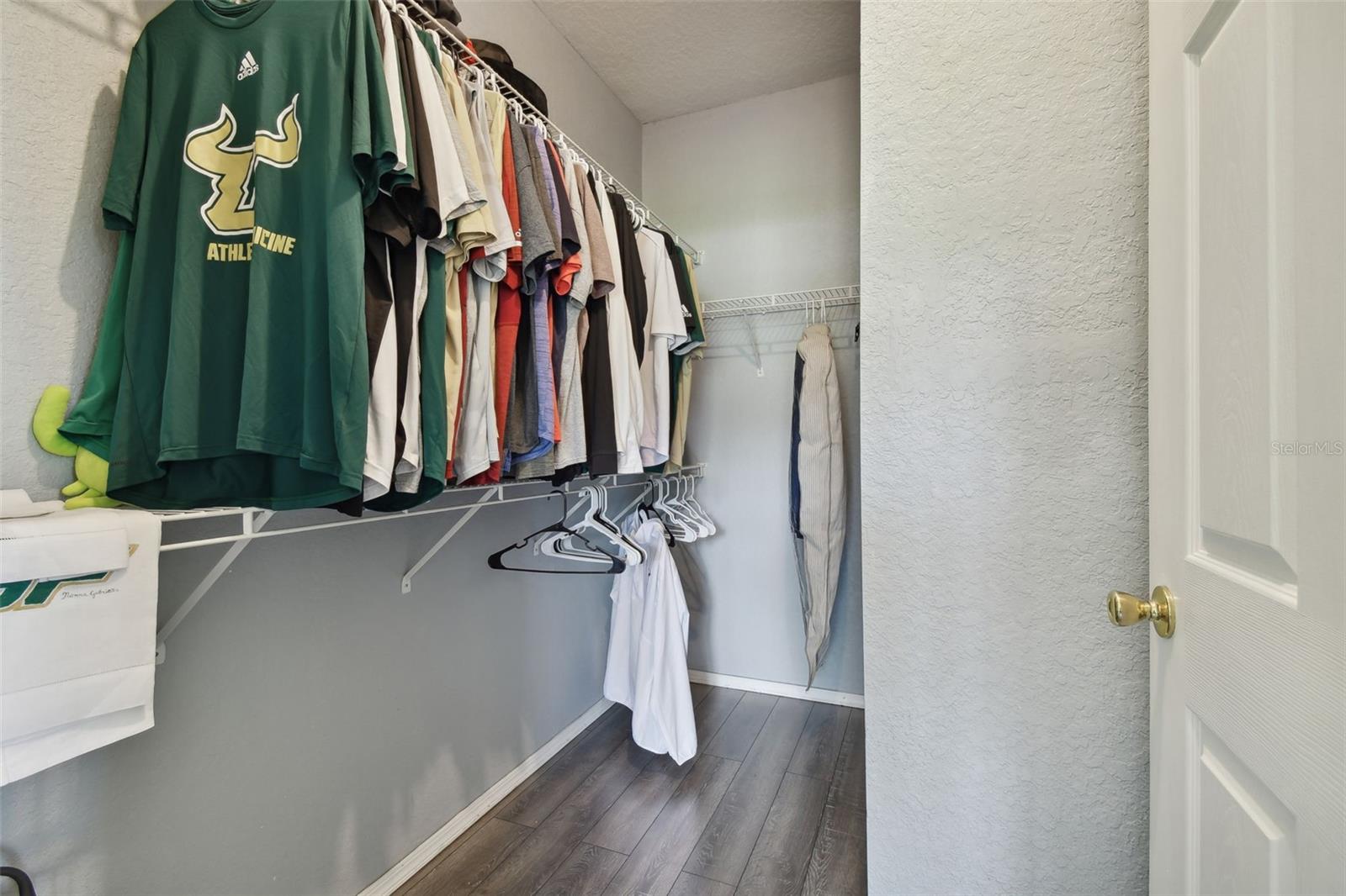 Large primary suite closet