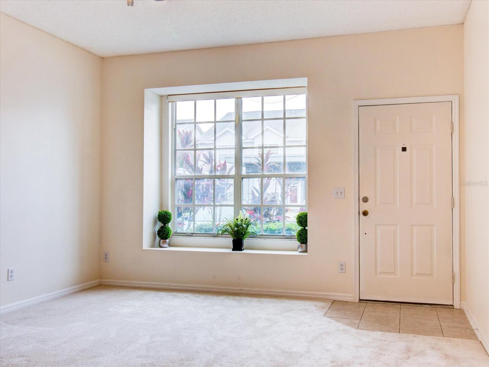 First Floor: View Of The Living Room Window That Provides Natural Light