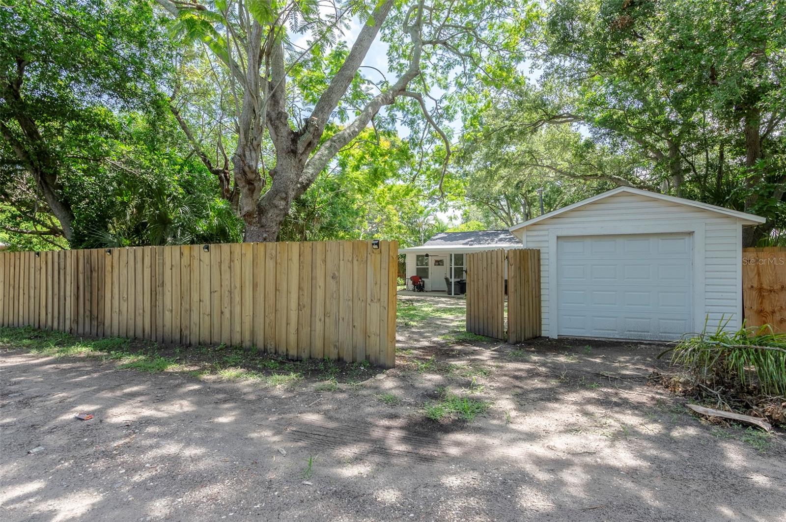 Detached garage alley access