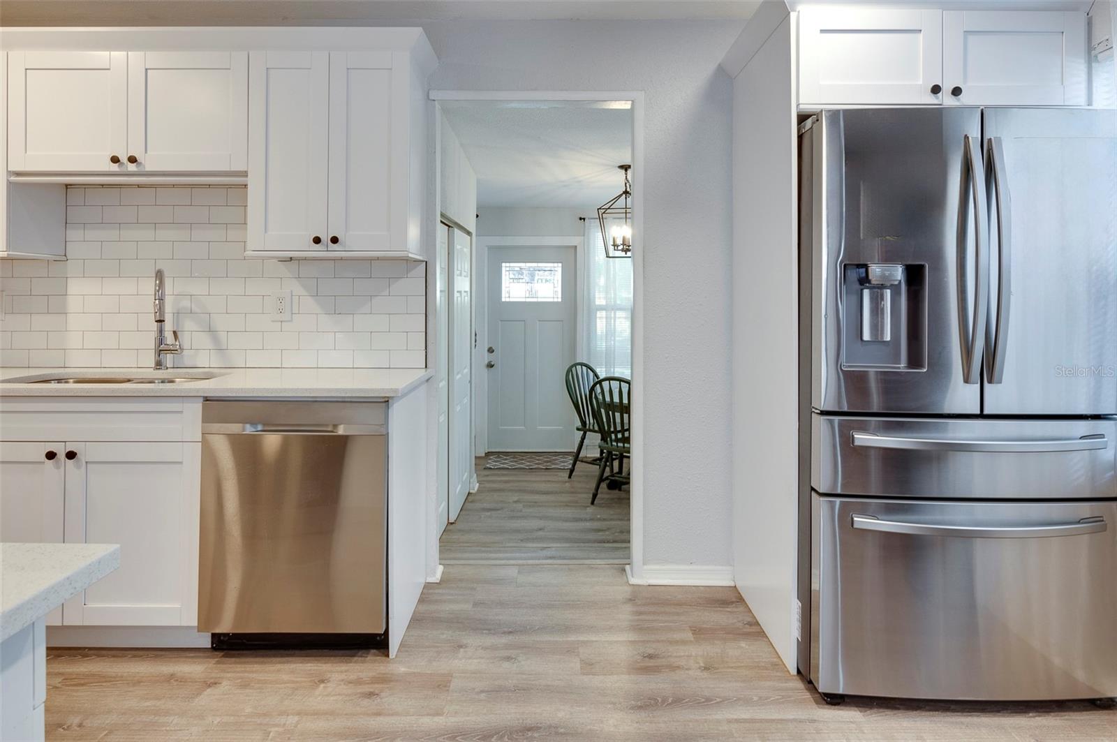 View towards the Dining Room and Kitchen