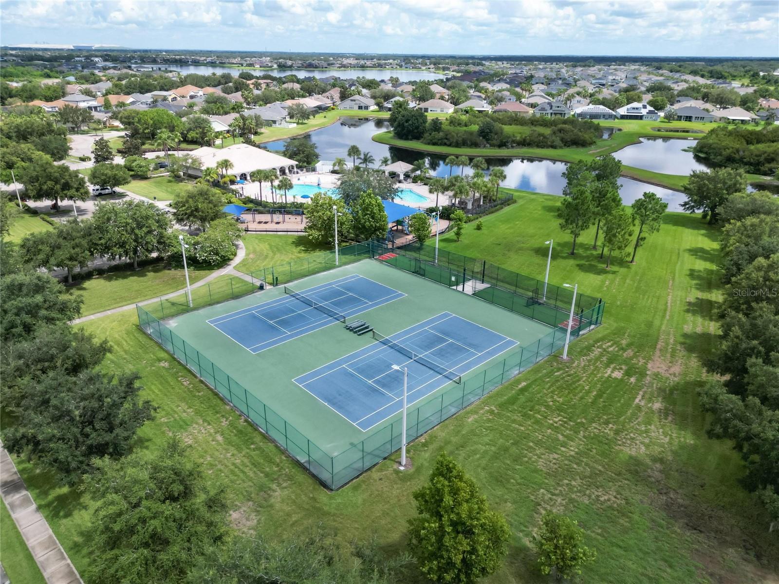 Panther Trace amenities, Tennis Courts, and Batting Cage