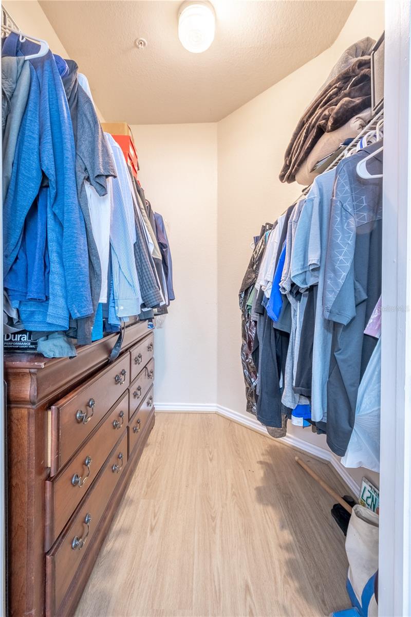 Bedroom 2 features a large walk-in closet.