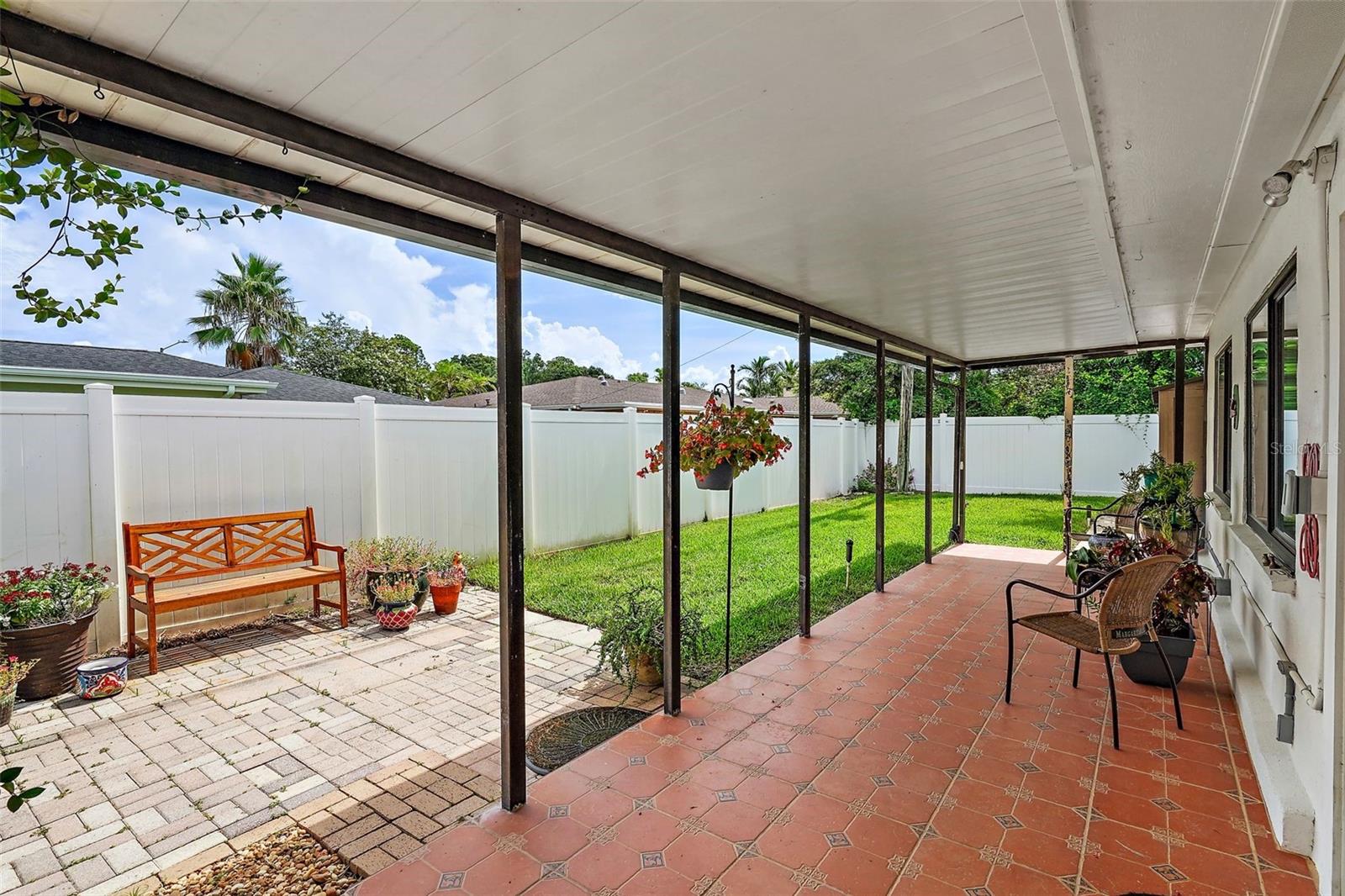 Covered patio