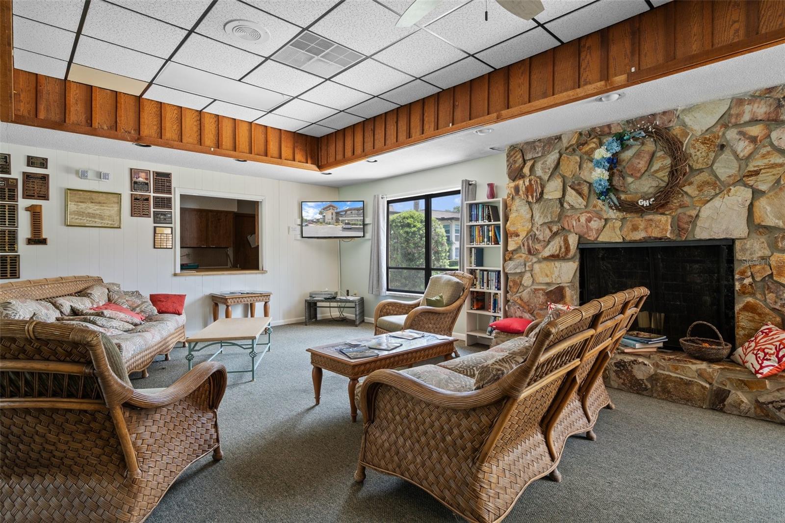 Sitting area in library