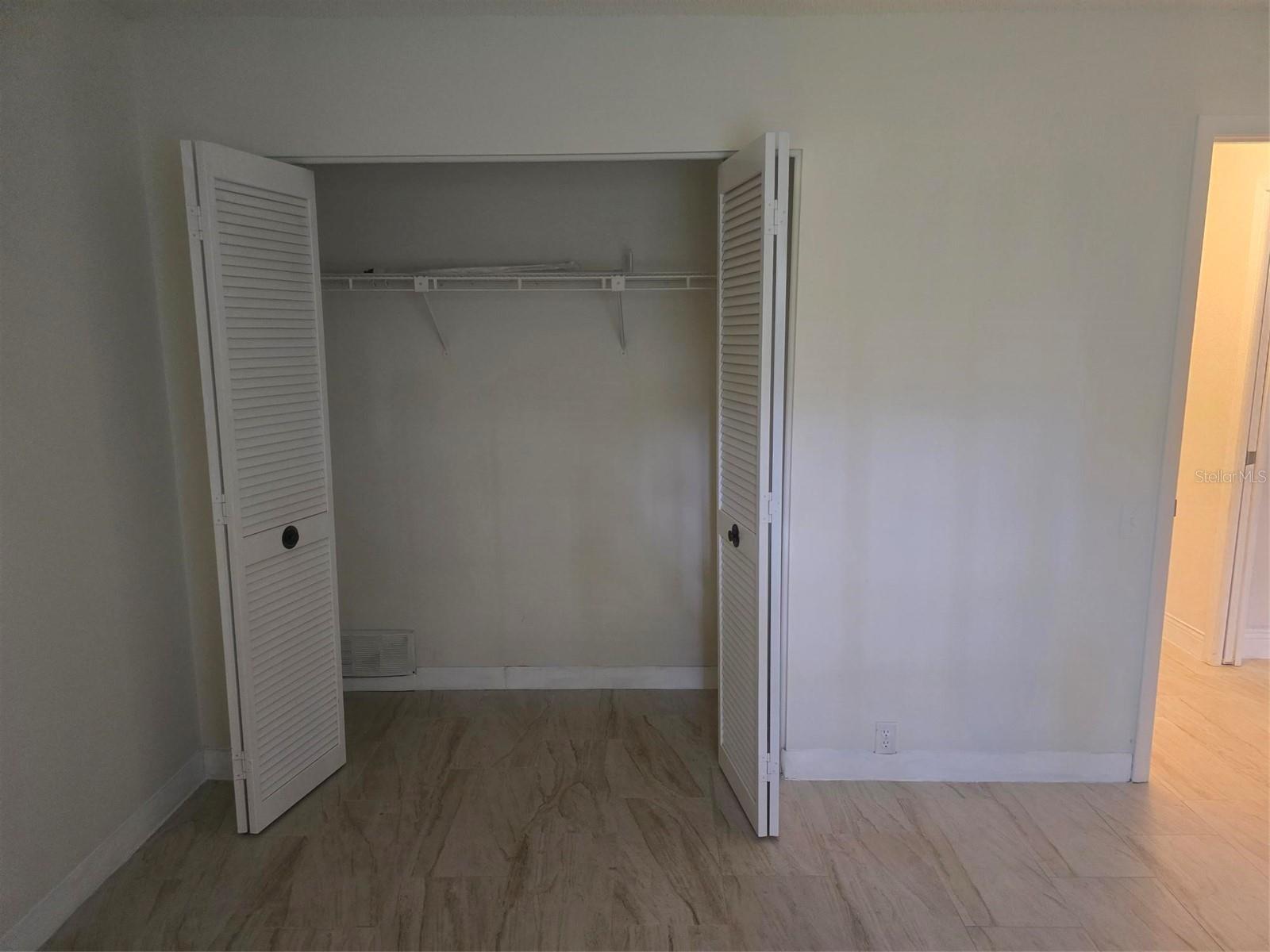 Master walk-in closet