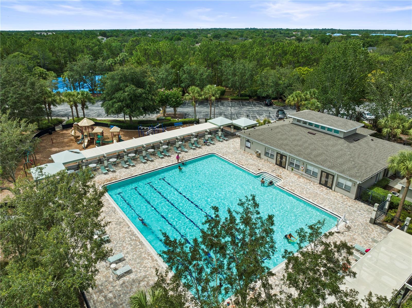 Community Pool, Clubhouse, and Playground