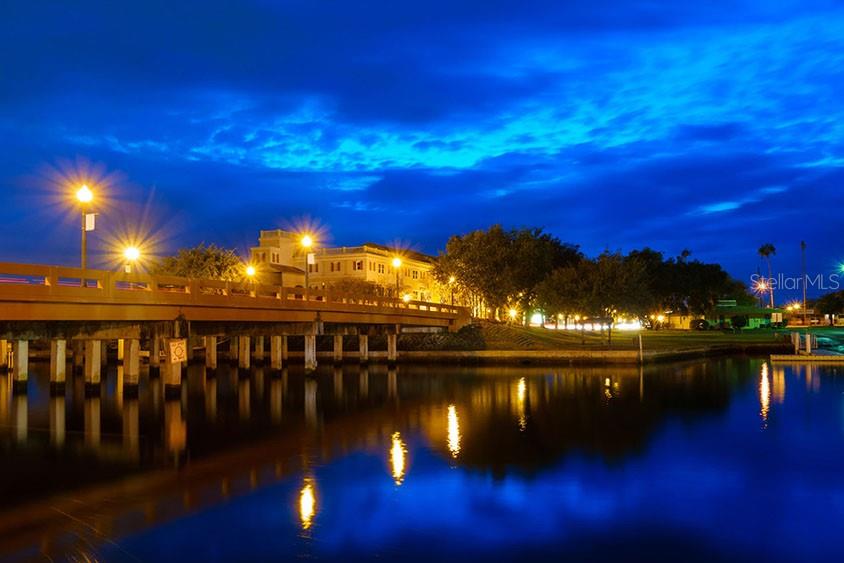 The Cotee River Bridge downtown New Port Richey.