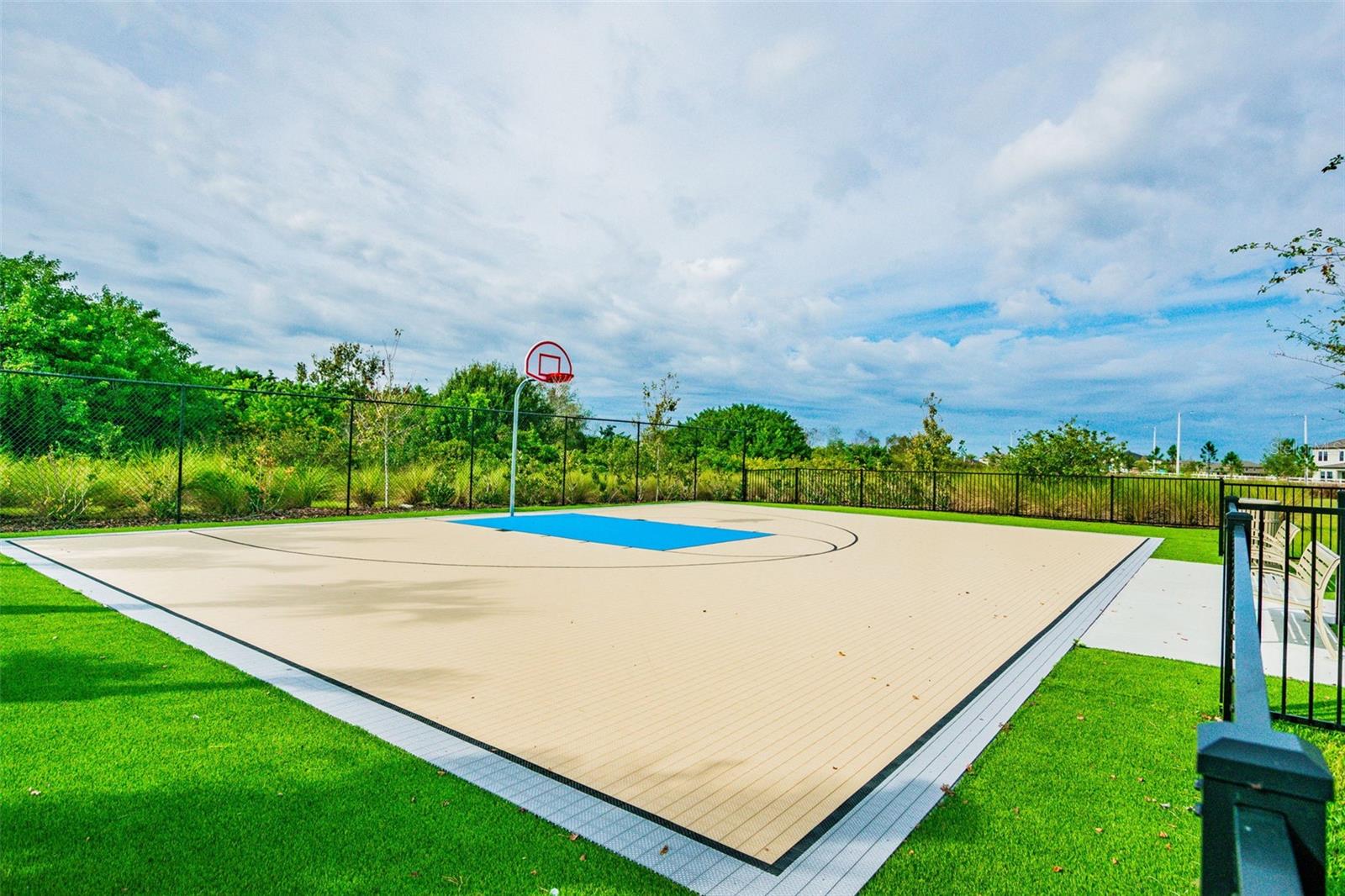 Community basketball court