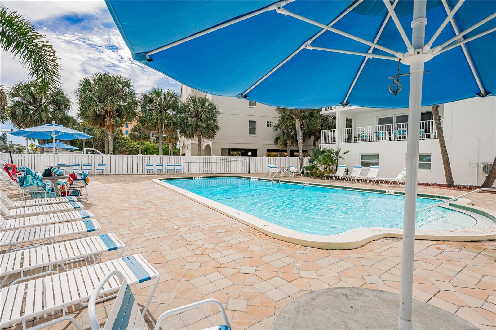 Pool and seating area