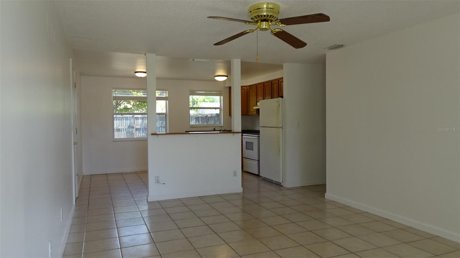 From front door looking into living and kitchen areas.